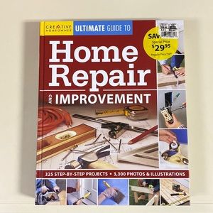 Large hardcover home repair book